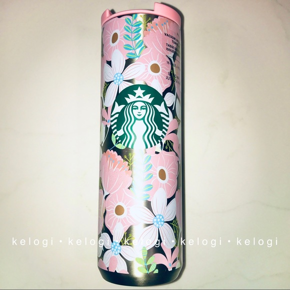 🌸NEW LAST🌸Starbucks 2020 Pink Flower Tumbler - Picture 4 of 8